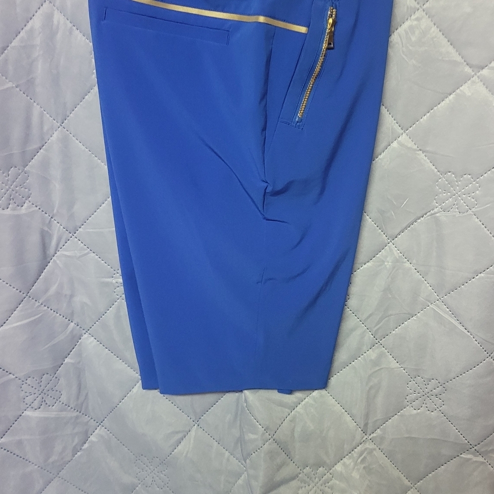 EP Pro Blue Topaz Multi Obsidian golf shorts for women. Size 10 NWT - Picture 4 of 10